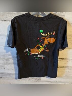 Vans Boys Christmas Reindeer T-Shirt Size M